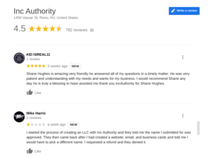 incauthority reviews positive negative google
